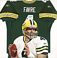 Hand-Painted Brett Favre Football Jersey