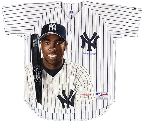 Karen O'Neil Ganci - Hand-Painted Alfonso Soriano Baseball Jersey