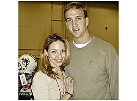Karen O'Neil Ganci and Peyton Manning